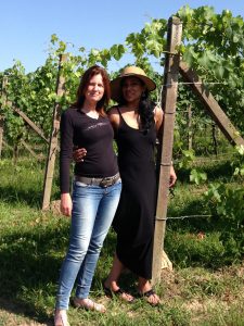Two Ladies in Vineyard