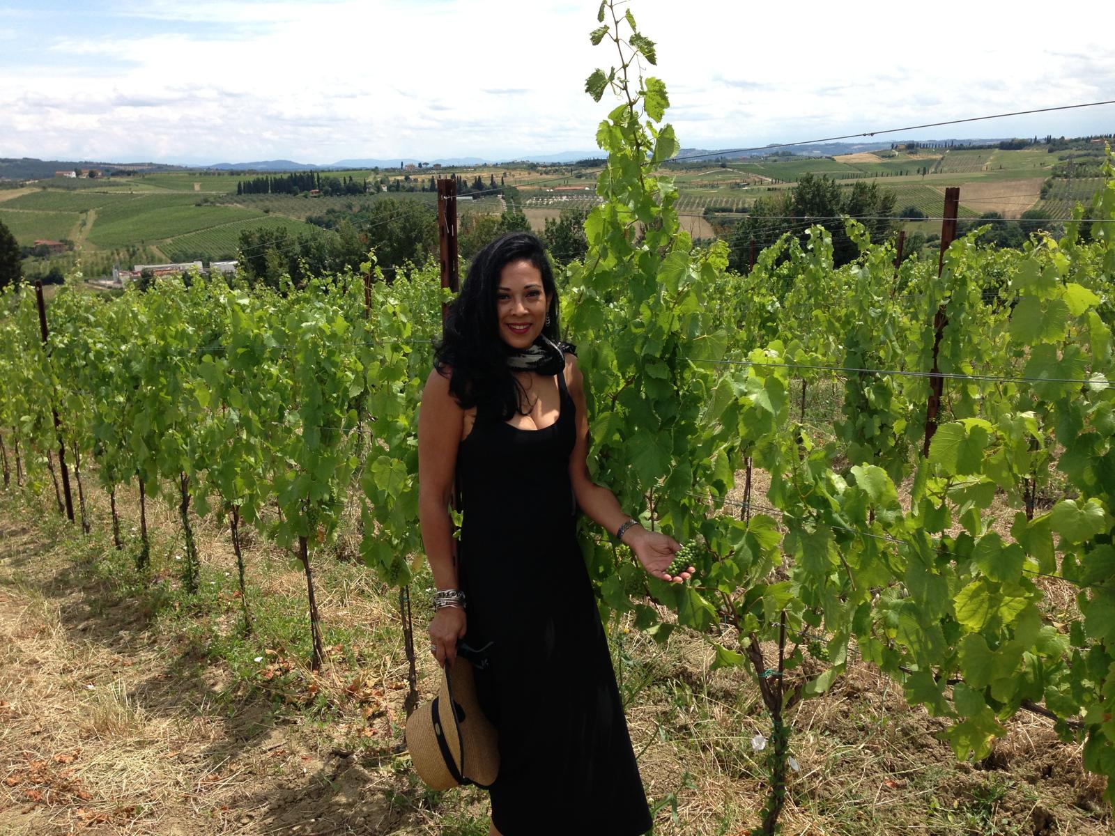 Judith in a vineyard