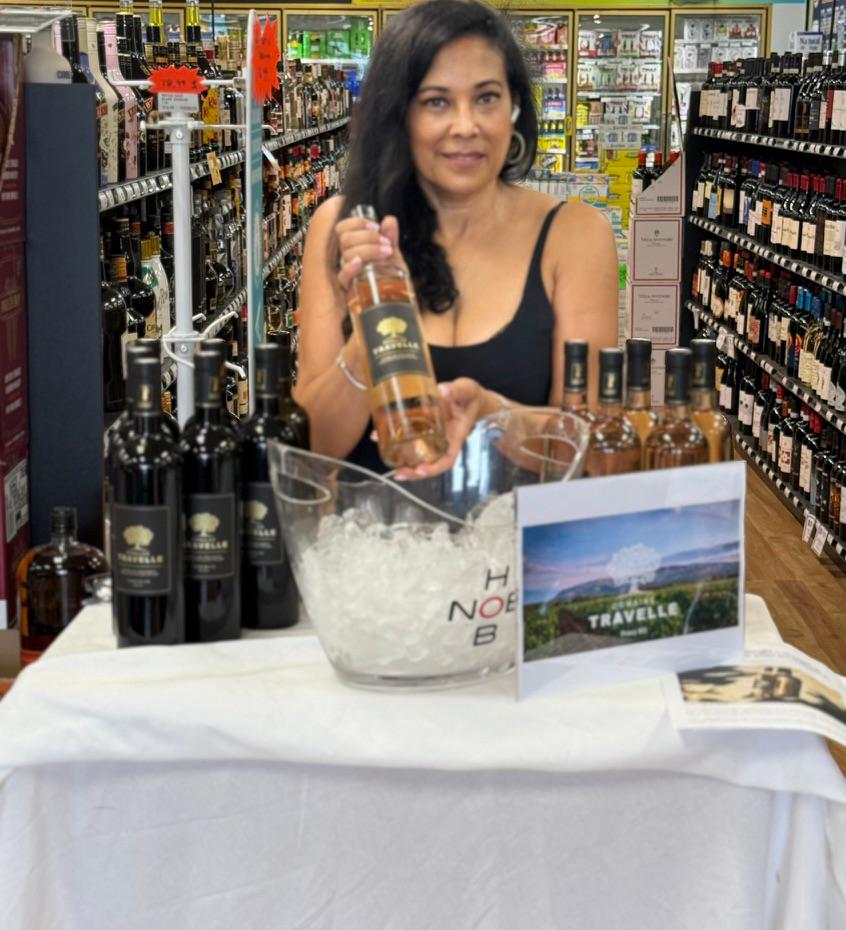 Domaine Travelle retail wine tasting